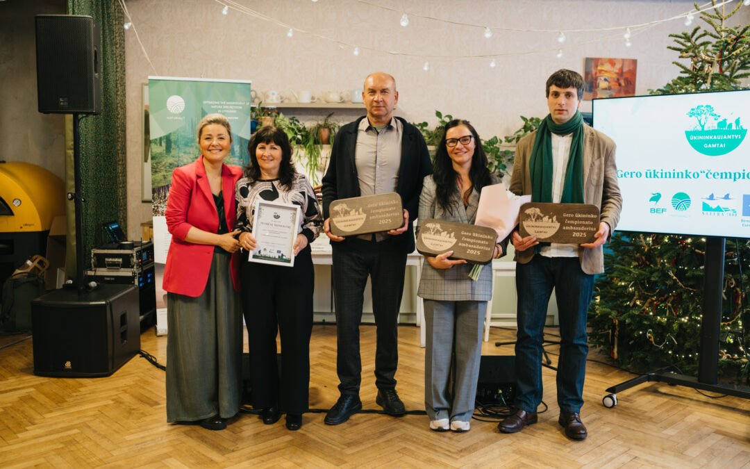Pagerbti ūkininkai ir seniūnijos, skatinantys gamtai palankias praktikas